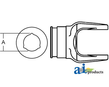 Ford / New Holland MOWER, DISC INNER-TUBE-YOKE-SIZE-5 