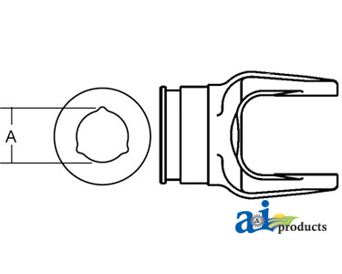 A-BP204086861 INNER TUBE YOKE SIZE 8   