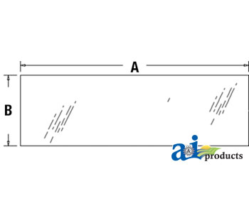 Kubota TRACTOR GLASS-REAR-WINDOW-LOWER 