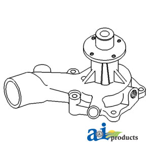 A-74007666 WATER PUMP; L/ PULLEY