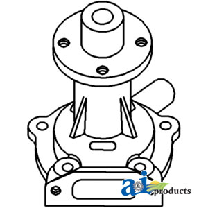 A-74023912 WATER PUMP W/ PULLEY