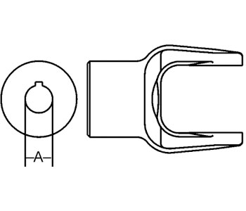 A-BP212086758 IMP.YOKE ROUND BORE      