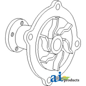 A-A152179 WATER PUMP W/ HUB        
