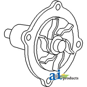 Case-IH TRACTOR WATER-PUMP-W-O-PULLEY 