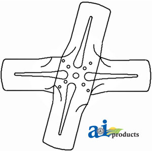 A-C5NN8600A FAN BLADE ASSY 4 BLADES  