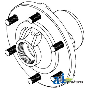 Ford / New Holland INDUSTRIAL/CONSTRUCTION HUB-FRONT-WHEEL 