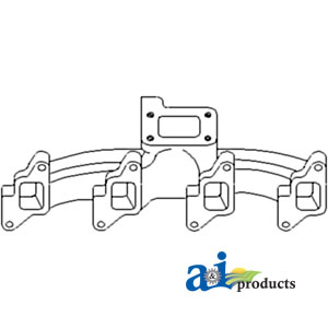 Ford / New Holland INDUSTRIAL/CONSTRUCTION MANIFOLD-EXHAUST 
