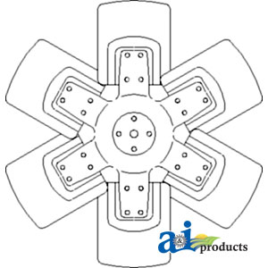 Ford / New Holland INDUSTRIAL/CONSTRUCTION FAN-6-BLADE 