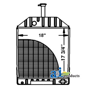 Ford / New Holland INDUSTRIAL/CONSTRUCTION RADIATOR 