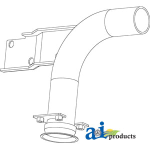 Ford / New Holland INDUSTRIAL/CONSTRUCTION ELBOW-EXHAUST-INLET-PIPE 