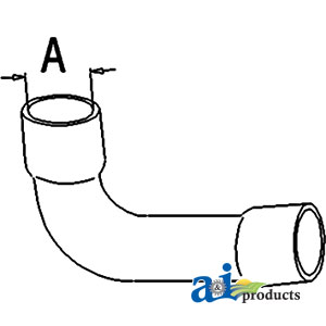 Ford / New Holland TRACTOR UPPER-RADIATOR-HOSE 